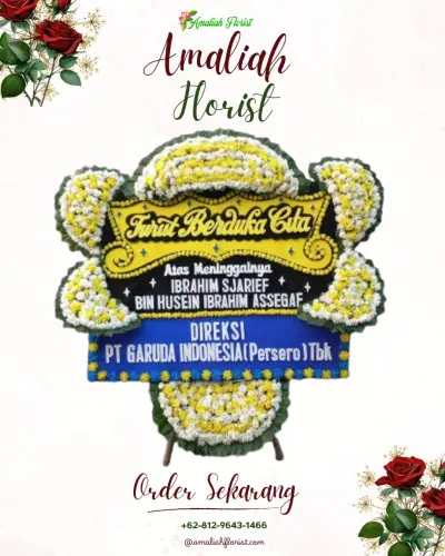 Papan Bunga Duka di Sidorame Timur